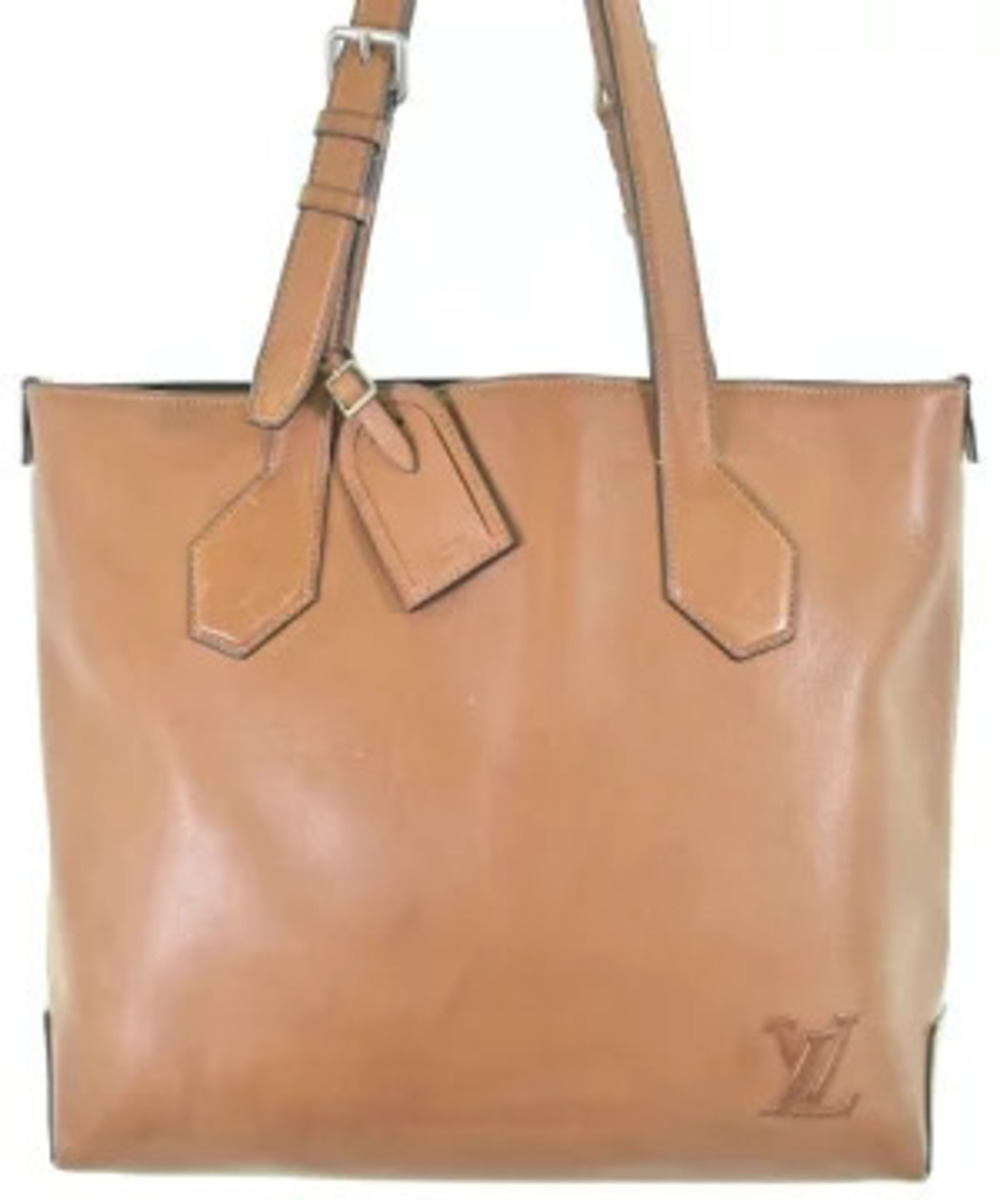 Louis Vuitton Cuir Millesime Tote smooth tan leather Brown
